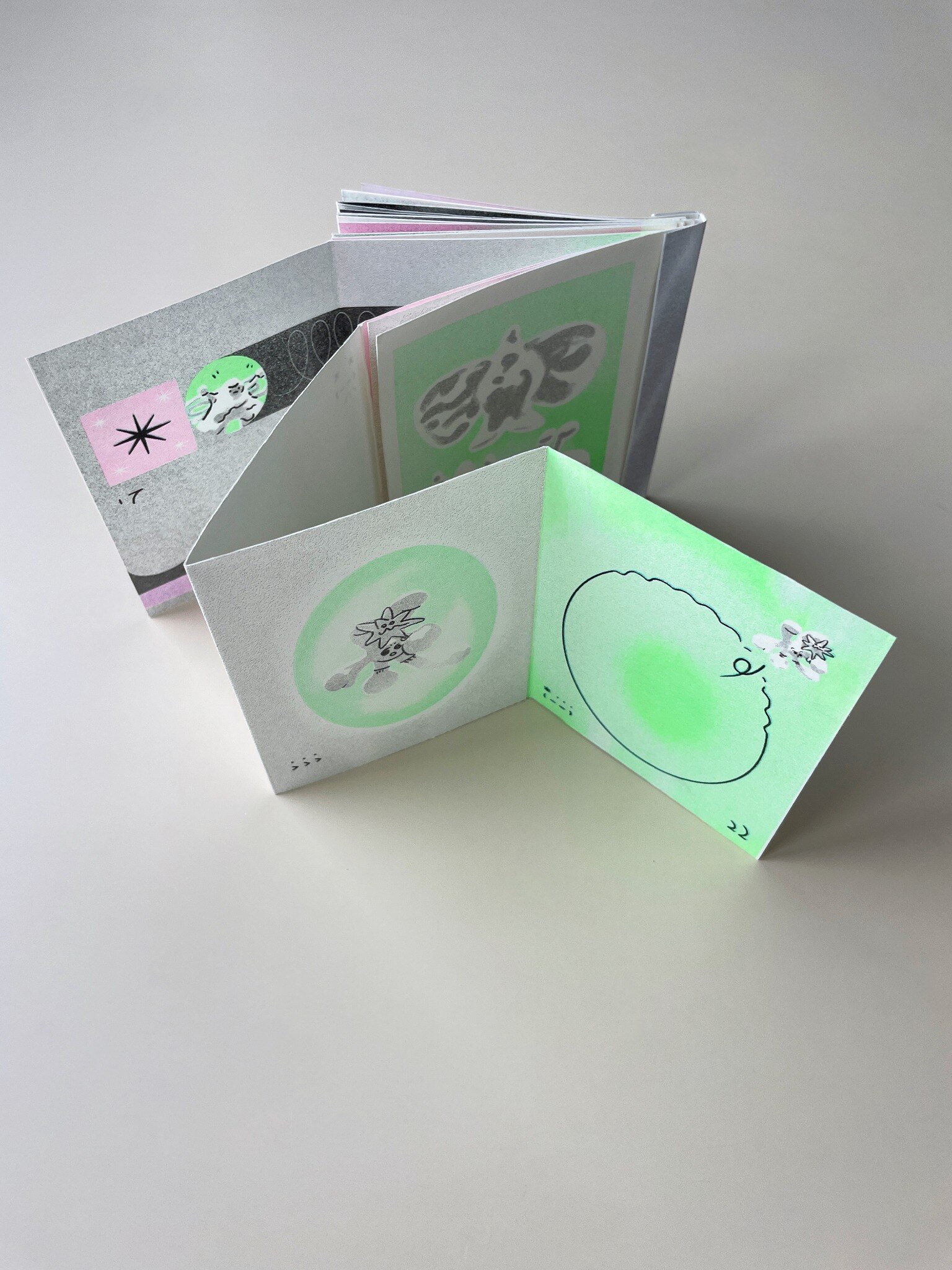 Soft Orbit opened to show its folded structure